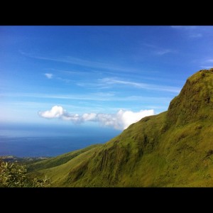 Vue de la montagne Pelée (oui, je suis montée presque jusqu'en haut!)