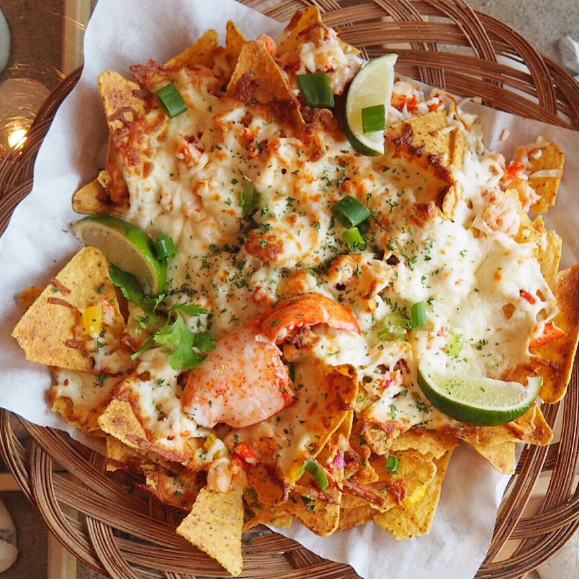 Nachos au homard de La Salicorne