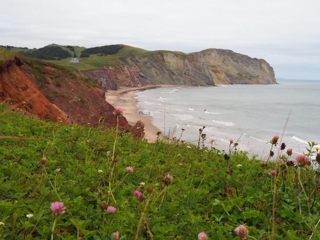 Les magnifiques falaises...