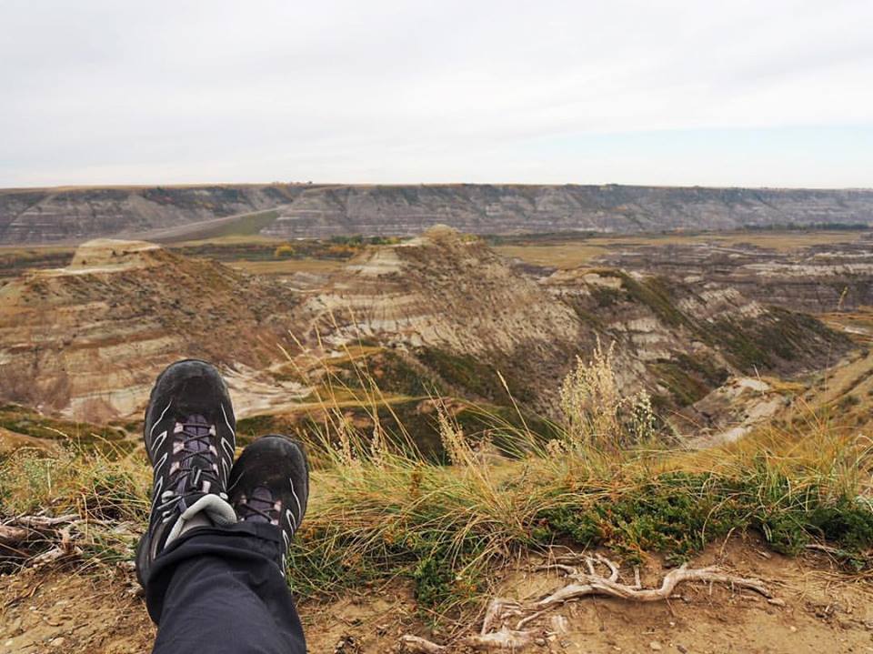 Rando dans les Badlands, en Alberta